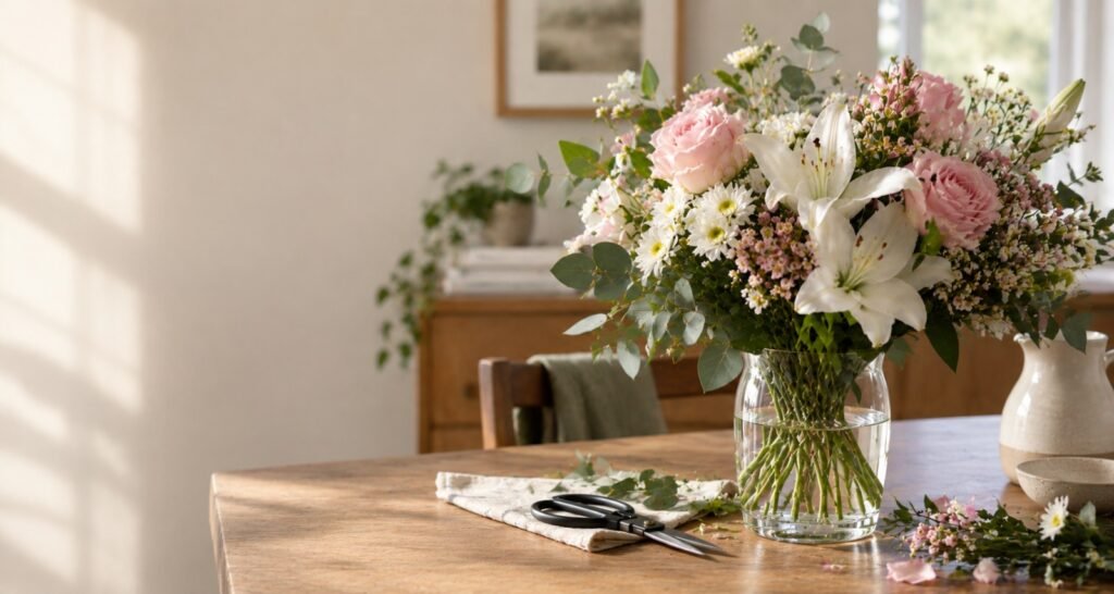 How Do You Put Flowers in a Vase