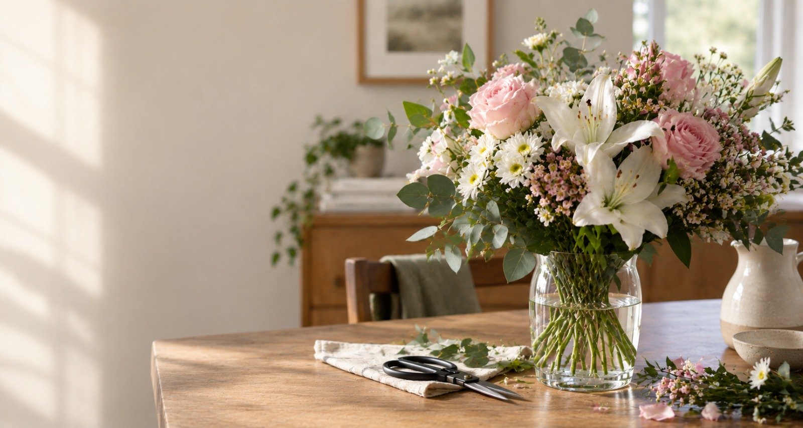 How Do You Put Flowers in a Vase